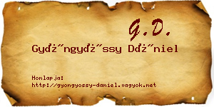 Gyöngyössy Dániel névjegykártya